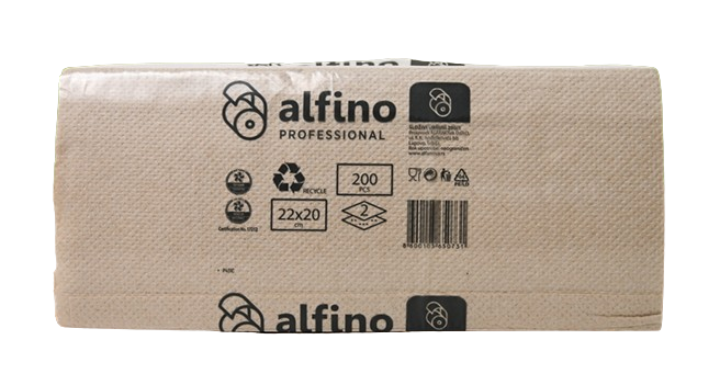 Složivi ubrus reciklažni listići 22x20 - 200pcs